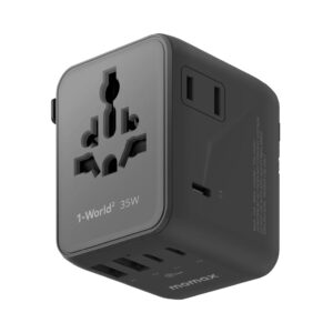 Momax 1-World² 35W 5-Port Dual AC Travel Adapter