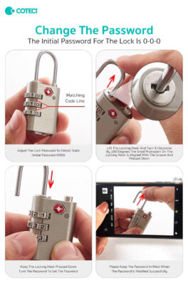Coteci TR-001 TSA Customs Combination Lock