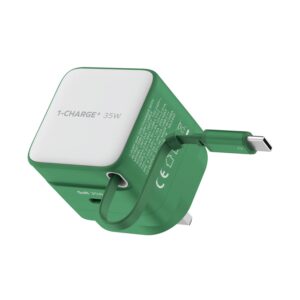 Momax 1-Charge+ 1-Port 35W GaN Charger With Built-In USB-C Cable