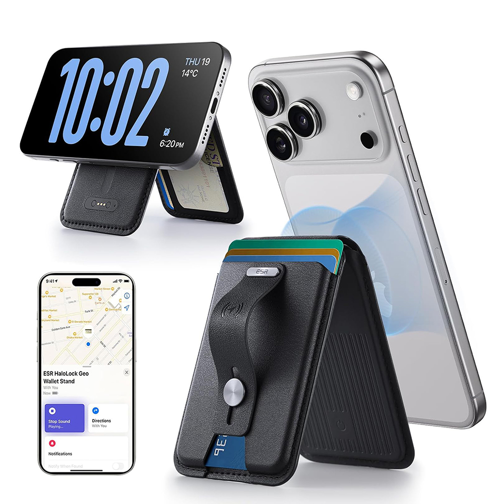 ESR Geo Series MagSafe Wallet Stand With Apple Find My