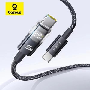 Baseus Display 2 Fast Charging Data Cable Type-C to Type-C 100W