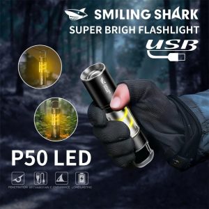 Smiling Shark SD5241 Mini Rechargeable Flashlight