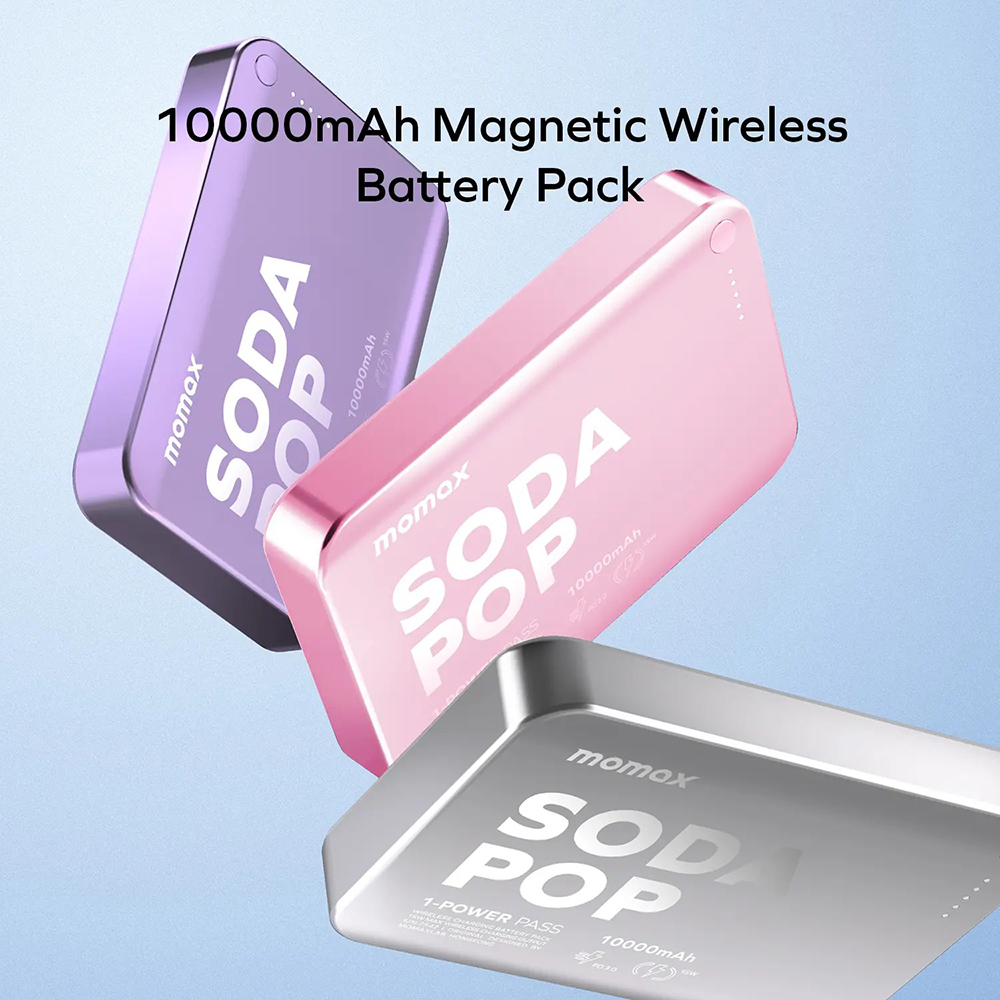 Momax 1-Power Pass 10000mAh Magnetic Wireless Battery Pack