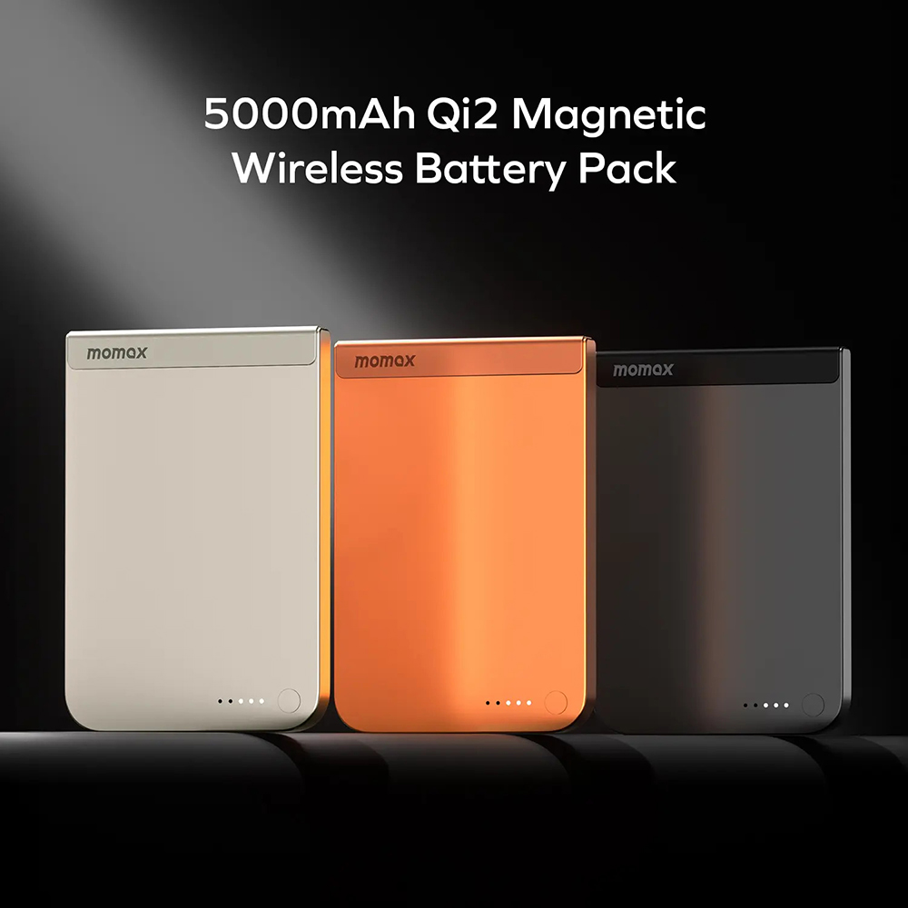 Momax 1-Power S.Pass 5000mAh Qi2 Magnetic Wireless Battery Pack