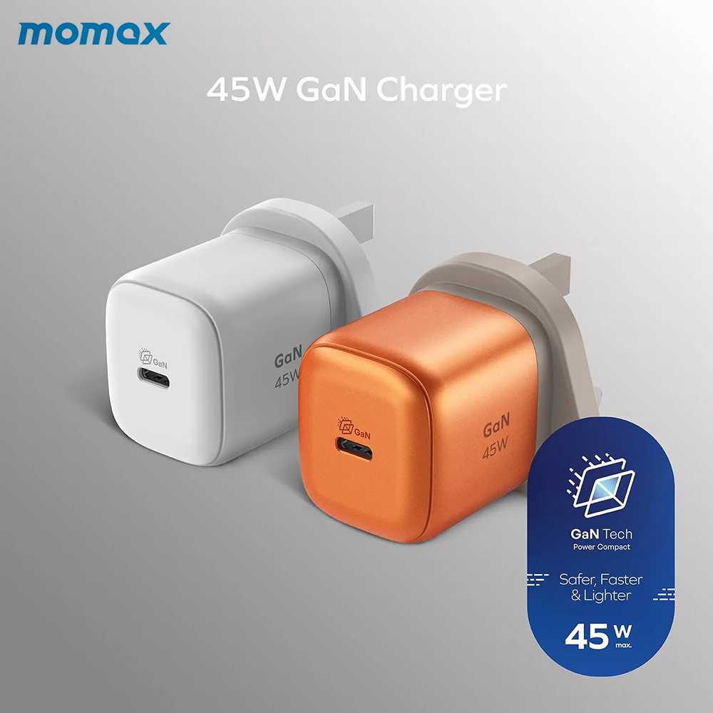 1 Momax 1-Charge 45W GaN Charger