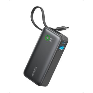 Anker Nano 10000mah 30W Power Bank with Built-In USB-C Cable