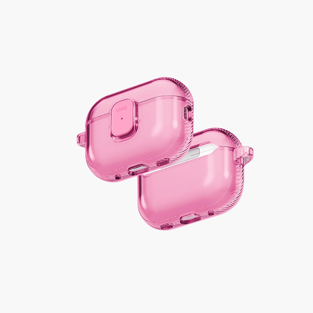 UNIQ Glase Pro Ultra-Clear Snap Closure Case for Apple Airpods Pro (3rd Gen) - Candy Pink UNIQ Glase Pro Ultra-Clear Snap Closure Case for Apple Airpods Pro (3rd Gen)