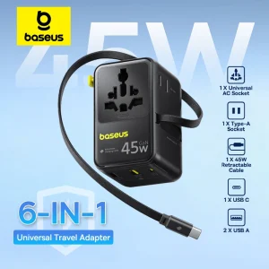 Baseus PicoGo AG11 45W Universal Travel Adapter