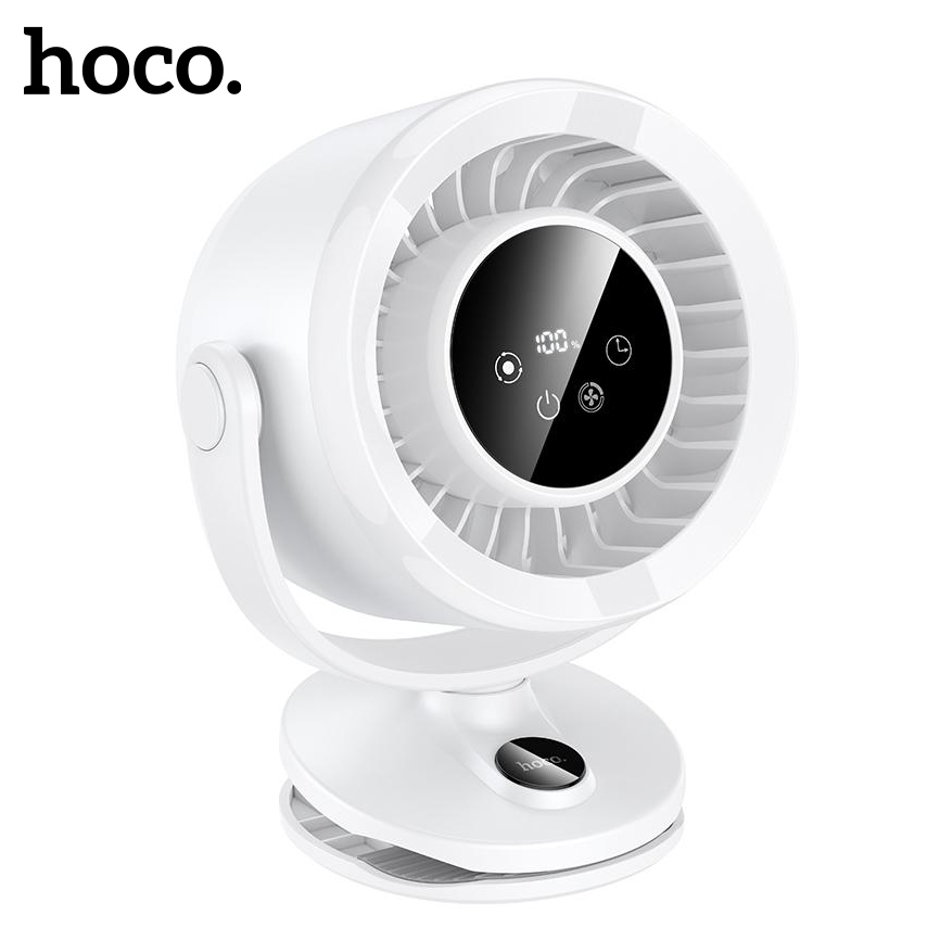 Hoco HX608 Digital Display Automatic Oscillating Clip Mount Fan