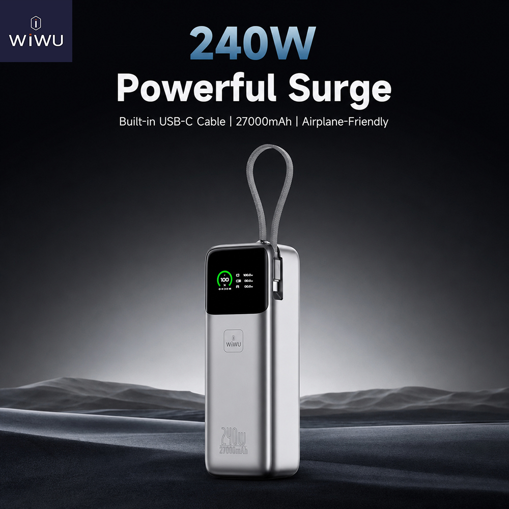 WiWU PM201 27000mAh Power Mega 240W Fast Charge Power Bank