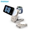 Momax 1-Charge Q.Port  Qi2 15W 3-in-1 Magnetic Wireless Charging Stand