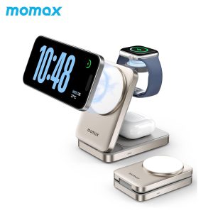 Momax 1-Charge Q.Port  Qi2 15W 3-in-1 Magnetic Wireless Charging Stand