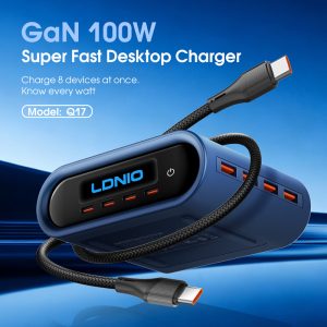 LDNIO Q17 100W GaN Charging Multiport Charger