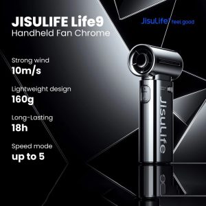 Jisulife CHROME Life9s 5000mAh Handheld Fan (Special Edition)