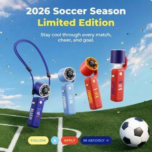 Aecooly Portable Handheld Fan Air Gimbal World Cup Edition